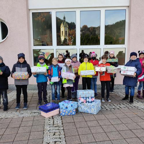 Christkindl im Schuhkarton
